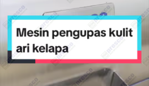 Uji Coba Mesin Pengupas Kulit Ari